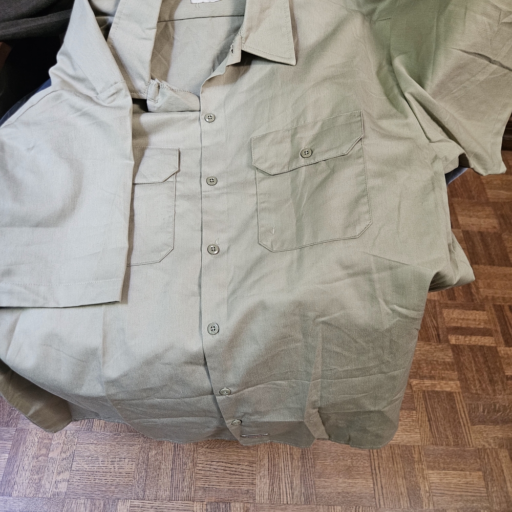 Mens Taupe Dickies Casual Shirt